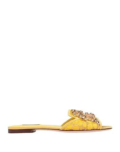 Yellow Lace Sandals