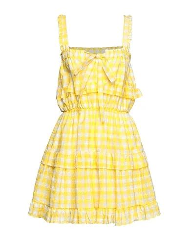 Yellow Lace Short dress
