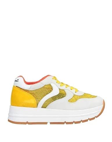 Yellow Lace Sneakers