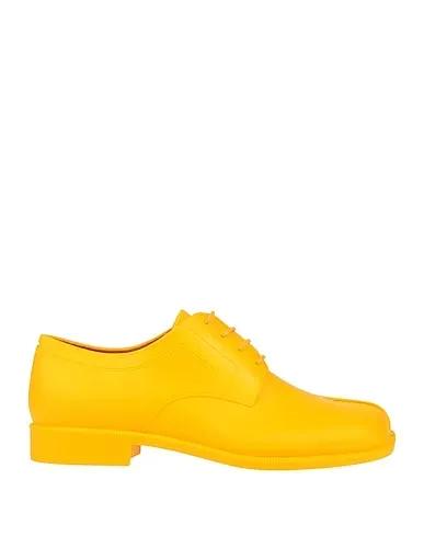 Yellow Laced shoes