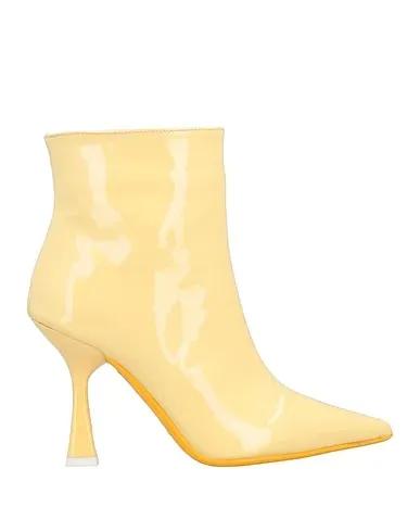 Yellow Leather Ankle boot
