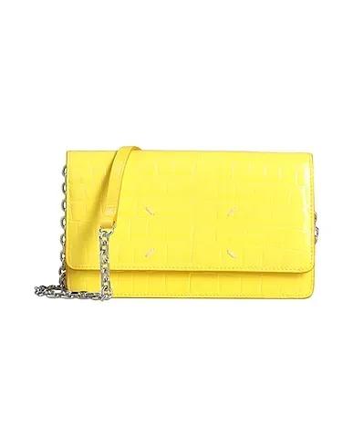 Yellow Leather Cross-body bags