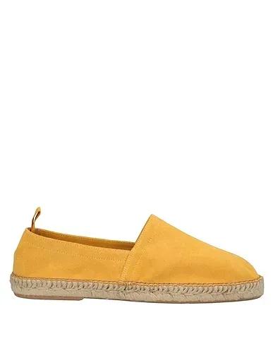 Yellow Leather Espadrilles
