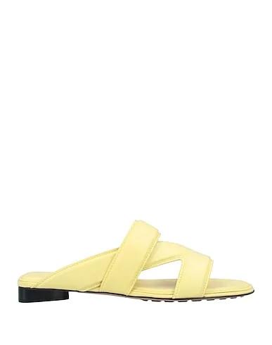 Yellow Leather Sandals