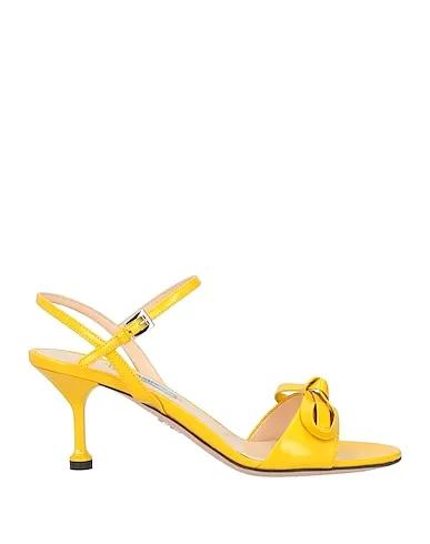 Yellow Leather Sandals