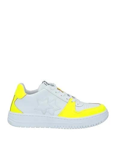 Yellow Leather Sneakers