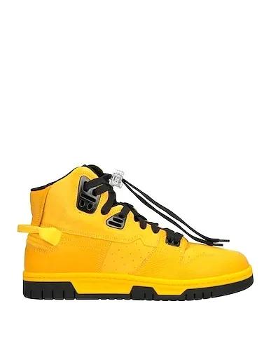 Yellow Leather Sneakers