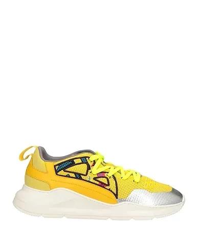 Yellow Leather Sneakers
