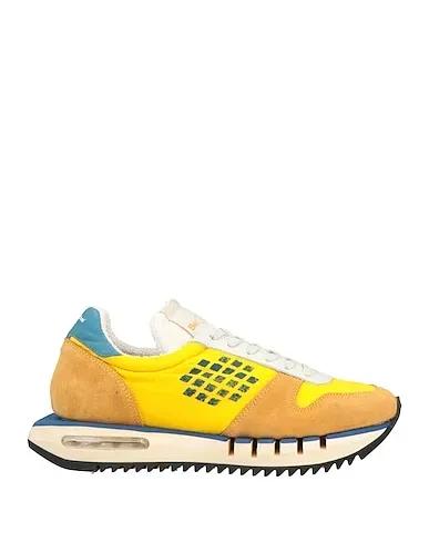 Yellow Leather Sneakers