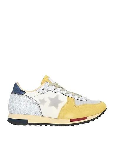 Yellow Leather Sneakers
