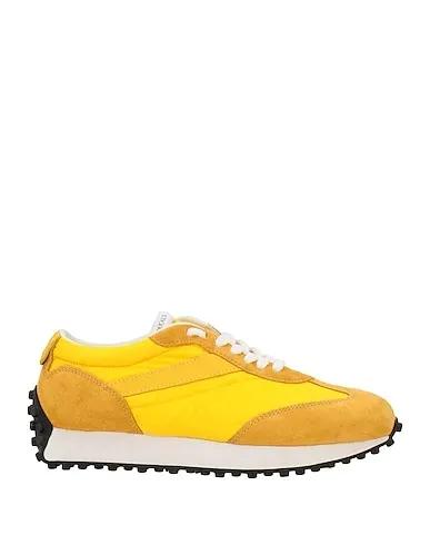 Yellow Leather Sneakers