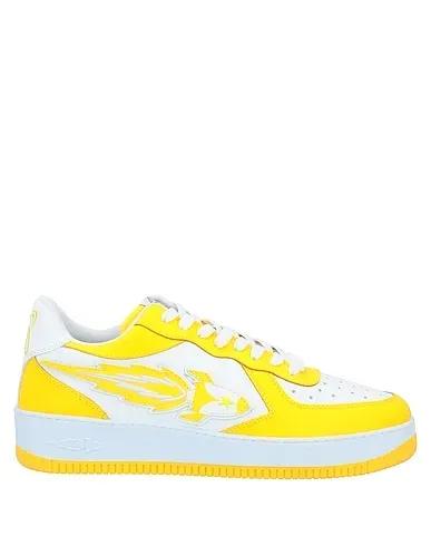 Yellow Leather Sneakers