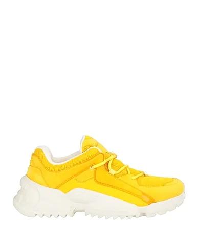 Yellow Leather Sneakers