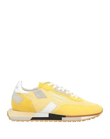 Yellow Leather Sneakers