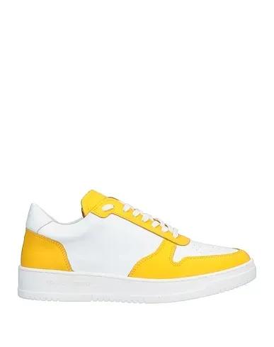 Yellow Leather Sneakers