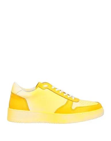 Yellow Leather Sneakers