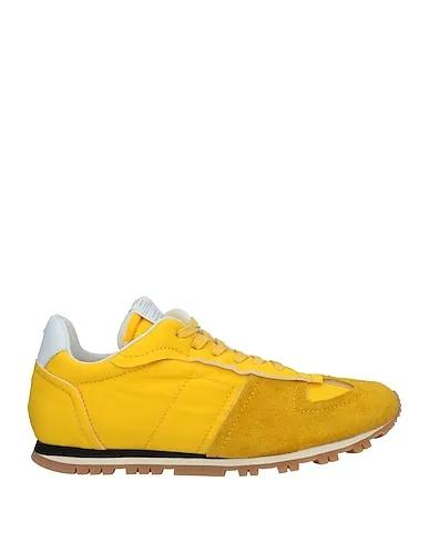 Yellow Leather Sneakers