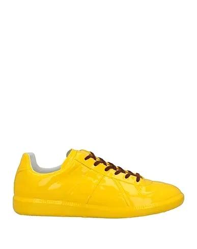 Yellow Leather Sneakers