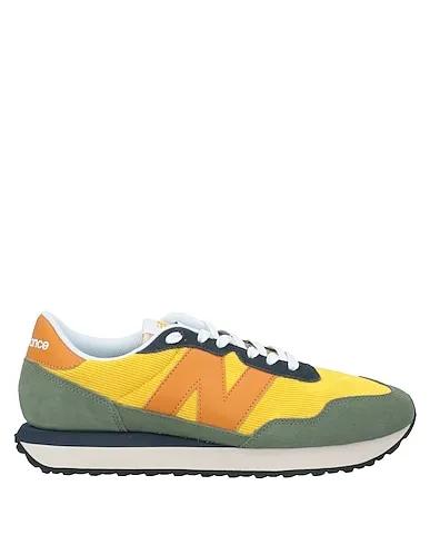 Yellow Leather Sneakers