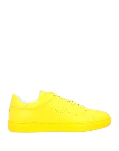 Yellow Leather Sneakers