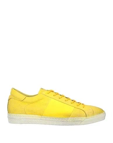 Yellow Leather Sneakers