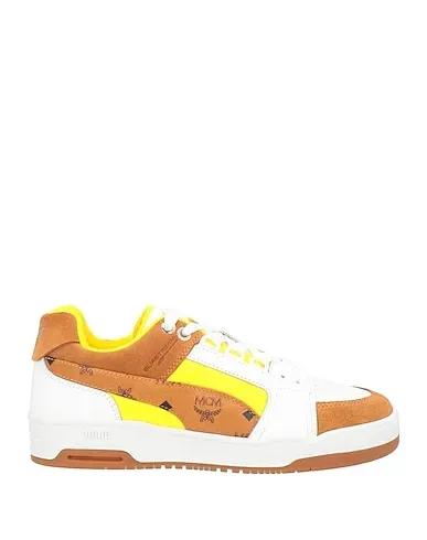 Yellow Leather Sneakers