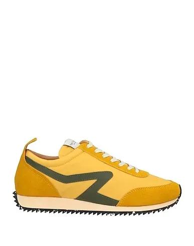 Yellow Leather Sneakers