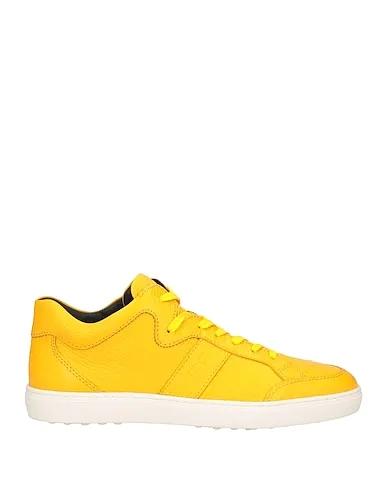 Yellow Leather Sneakers
