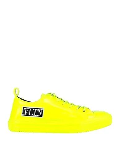 Yellow Leather Sneakers