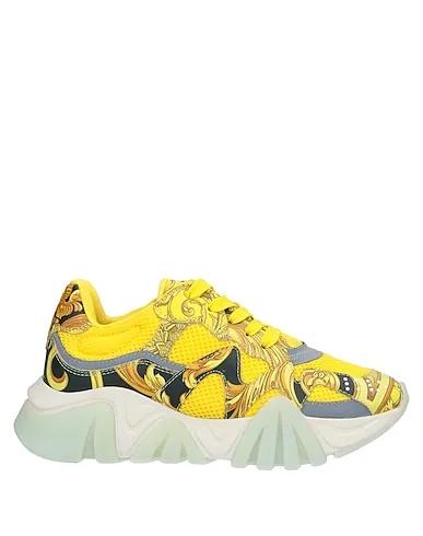 Yellow Leather Sneakers