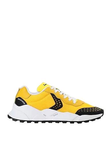 Yellow Leather Sneakers