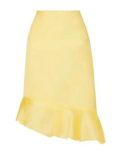 Yellow Organza Midi skirt