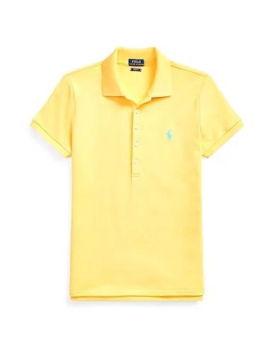 Yellow Piqué Polo shirt SLIM FIT STRETCH POLO SHIRT
