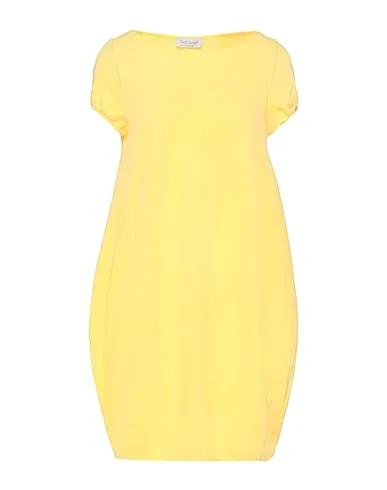 Yellow Piqué Short dress