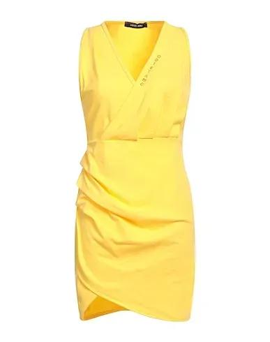 Yellow Piqué Short dress