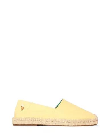 Yellow Plain weave Espadrilles