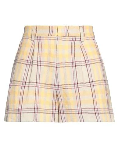 Yellow Plain weave Shorts & Bermuda