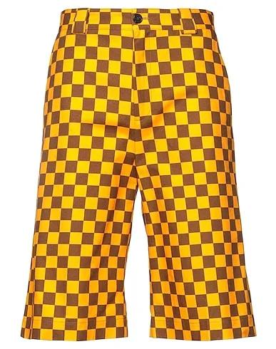 Yellow Plain weave Shorts & Bermuda
