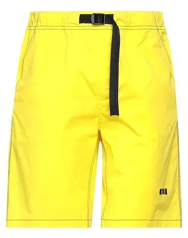 Yellow Plain weave Shorts & Bermuda