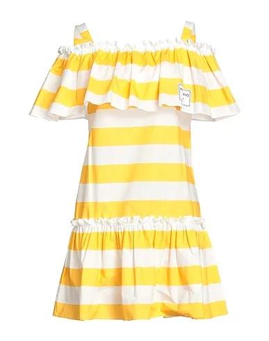 Yellow Poplin Short dress