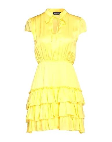 Yellow Satin Short dress