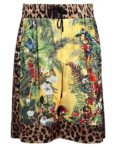 Yellow Satin Swim shorts