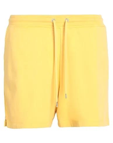 Yellow Shorts & Bermuda WOMEN ORGANIC SWEATSHORTS
