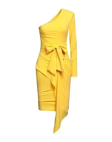 Yellow Synthetic fabric Midi dress