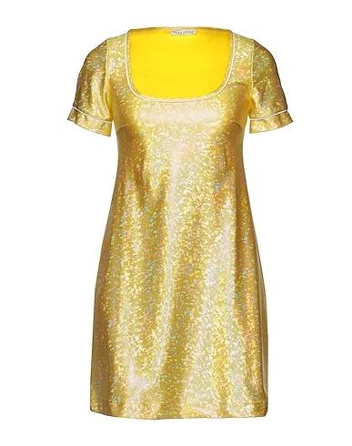 Yellow Synthetic fabric Short dress