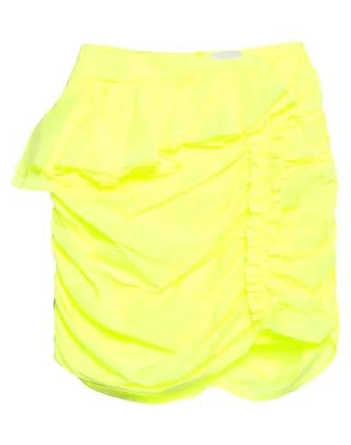 Yellow Taffeta Mini skirt