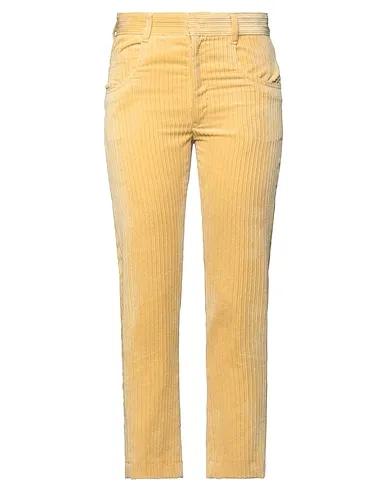 Yellow Velvet Casual pants