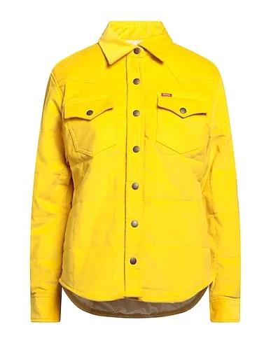 Yellow Velvet Solid color shirts & blouses