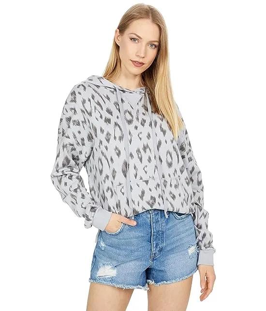 Zion Ikat Print Hermosa French Terry High-Low Hoodie