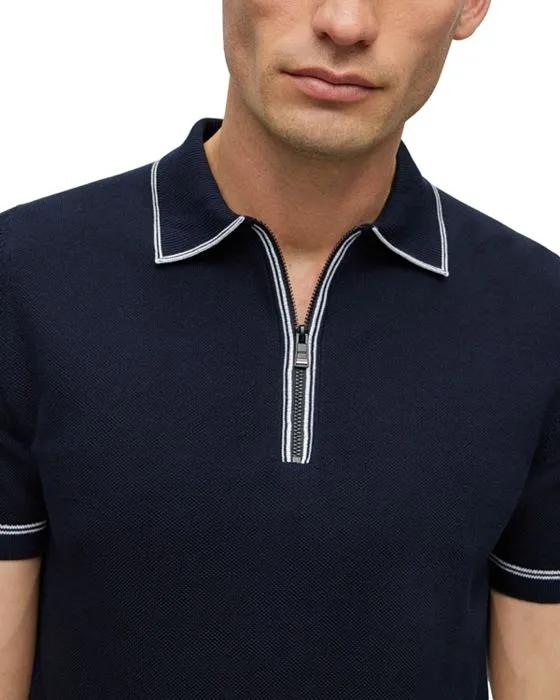 Zip Placket Polo 